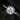075ct Bella 6mm 14kt White Gold Moissanite Blue Sapphire Halo Ring