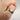 Close-up view of the textured hammered satin/matte finish on the Troy 6mm band