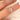 1.50ct Ready to Ship Rebecca 8x6mm 14kt Rose Gold Moissanite Diamond Oval Halo Bridal Set - Love & Promise