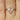 Femme 14kt Rose Gold Chevron Bridal Set with Pear Morganite
