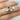 Mini Mae 6x4mm 14kt White Gold Blue Sapphire Diamond Dainty Art Deco Oval Halo WITH Milgrain Ring - elegant and dainty white gold ring with blue sapphire and diamond accents in an art deco oval halo design