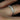 Gilda 14kt ROSE Gold Vintage Engraved Leaves True Thin Knife Edge ALMOST Eternity Band