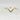 Close-up of Skinny Venus 14kt Gold Sapphire V Ring with beautiful blue sapphire