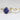 Beautiful 401cts Galaxy Blue Sapphire and Moissanite Bridal Set in 14kt Yellow Gold, Ready to Ship