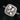 Shimmering 14kt white gold ring with 9mm morganite and diamond halo