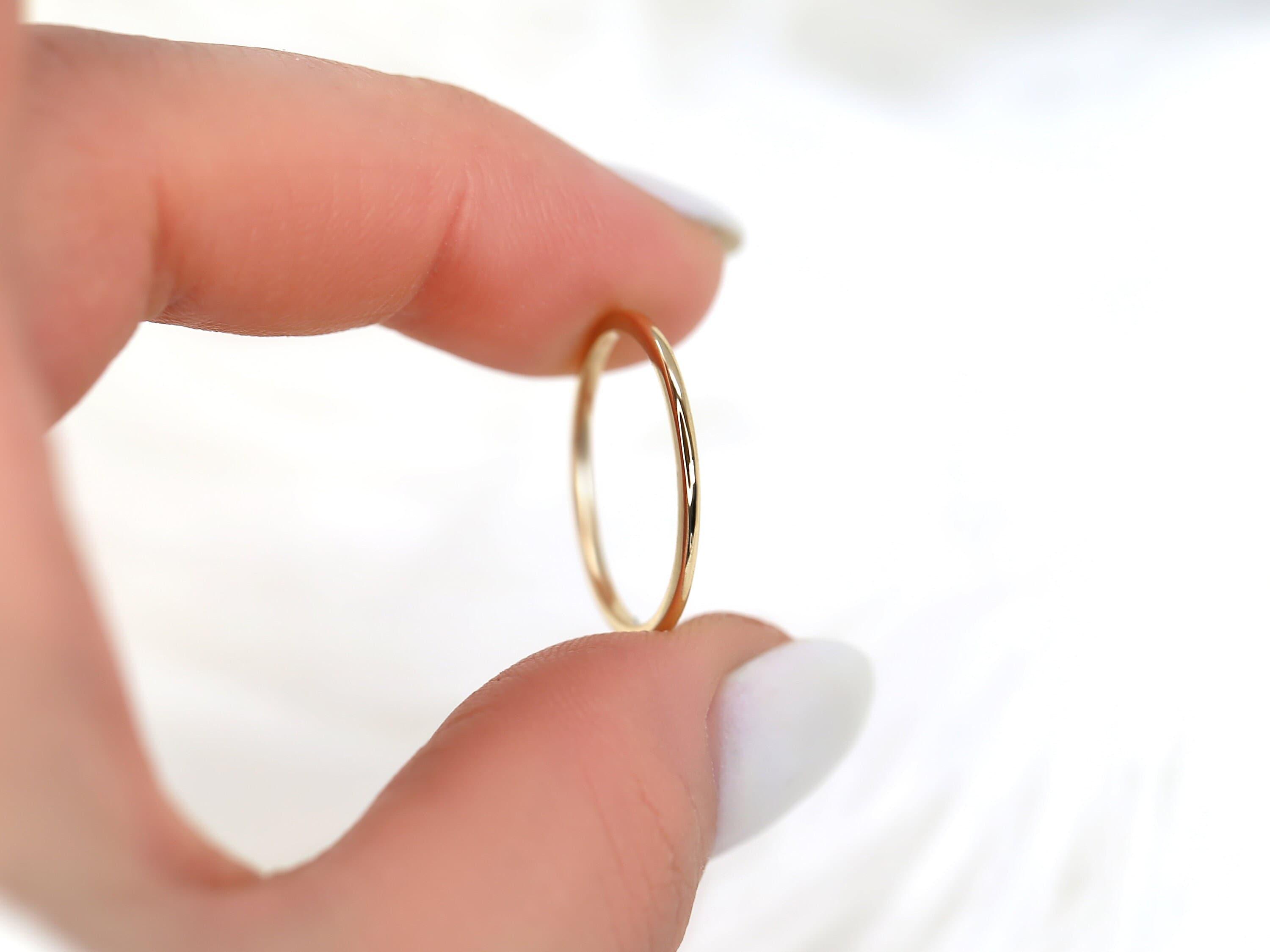 14kt Gold Matching Band to Layla Lola Lulu Ring Dainty Stack Ring