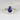  Liza 14kt Yellow Gold Oval Blue Sapphire and Moissanite Bezel