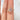 Cara 6x4mm 14kt Rose Gold Oval Raspberry Peach Sapphire and Diamonds Double Halo Bridal Set - stunning and elegant wedding ring and band set