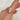 moval diamond button back ring with milgrain in halo and plain shank and lucida gallery angled finger