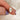 moval diamond button back ring with milgrain in halo and plain shank and lucida gallery on pointer and thumb