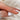 chevron dainty diamond band with vintage detail on finger in rose gold