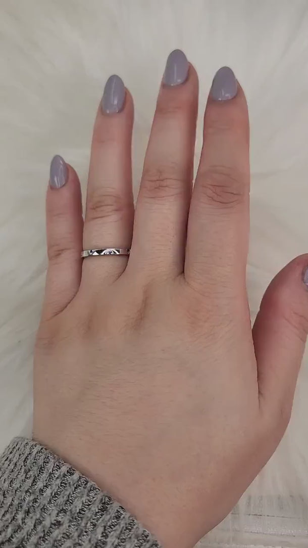 Saber 14kt Sapphire HALFWAY Eternity Ring,Unique Triangle Stacking Ring,Sapphire Wedding Ring,Sapphire Eternity Ring,Push Present