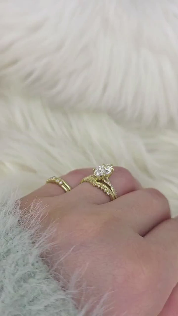 1.50ct Petite Tula 12x6mm & Lonnie 14kt Diamond Crossover Marquise Bridal Set video
