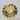 Beautiful 089 carat round golden butter champagne sapphire gemstone on display